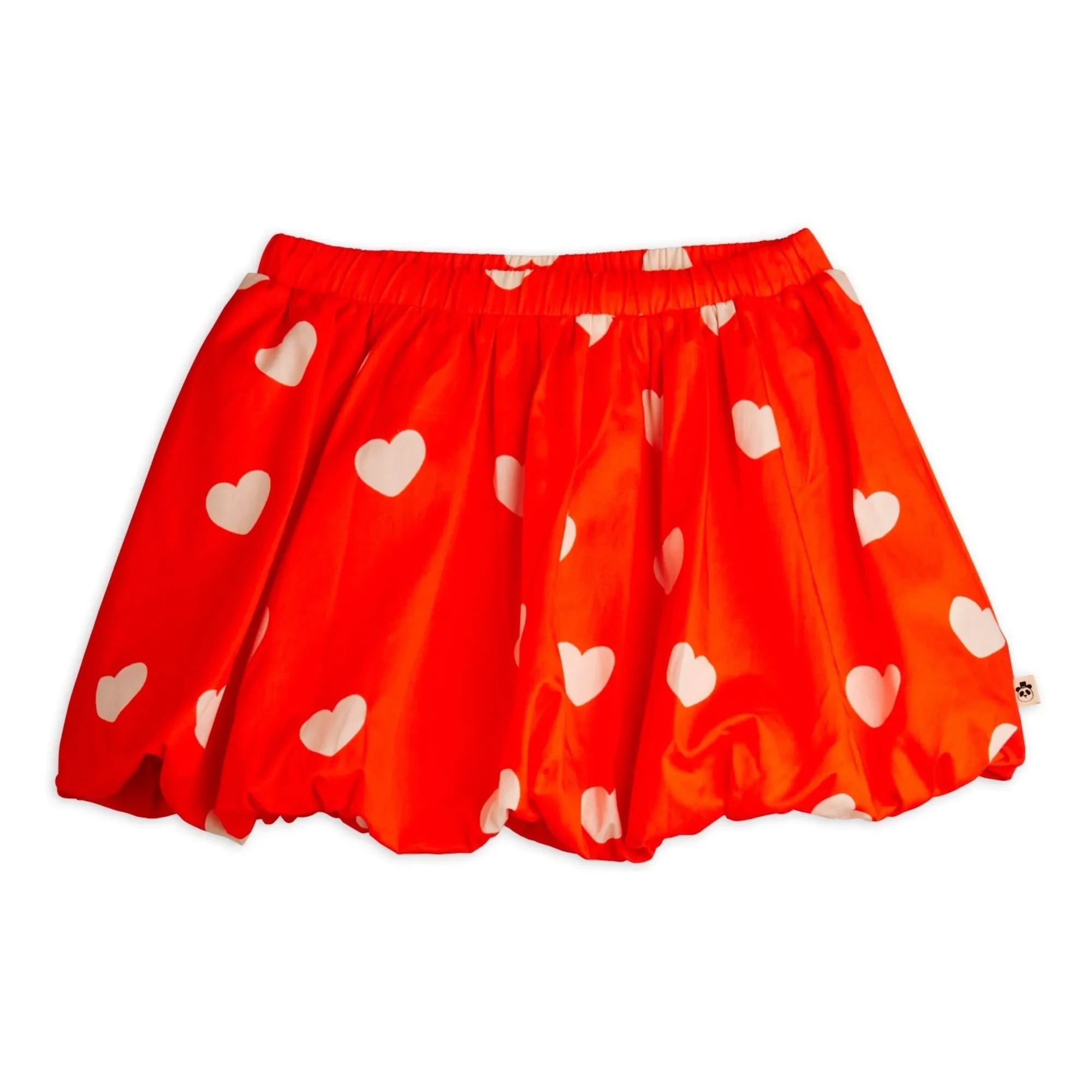 Mini Rodini – Ballonrock Herzen Bio-Baumwolle | Rot