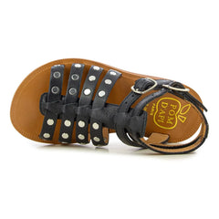 Pom d'Api - Plagette Stud Sandaletten | Schwarz