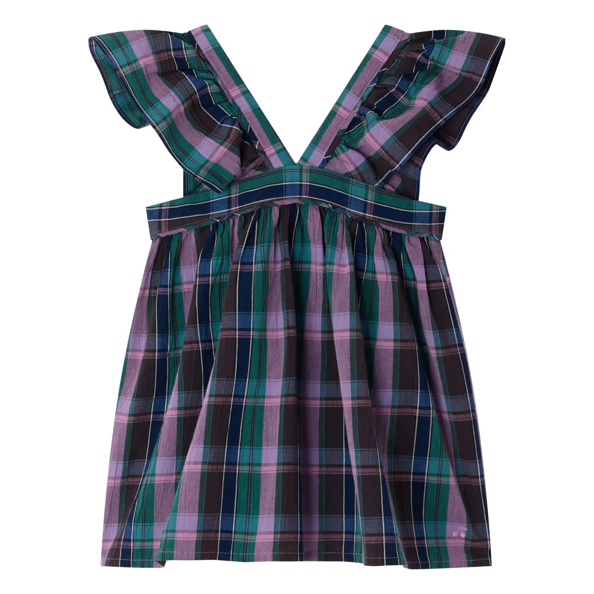 Bonpoint - Elea Carreaux Bio-Baumwollbluse | Lila