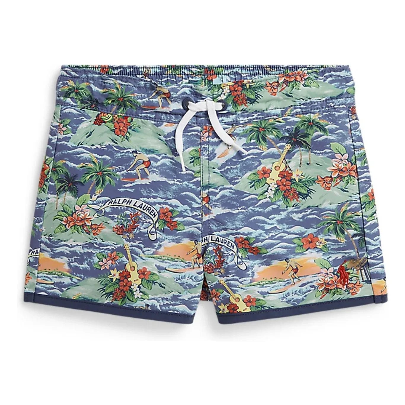 Ralph Lauren – Badeshorts aus recycelten Fasern | Blau