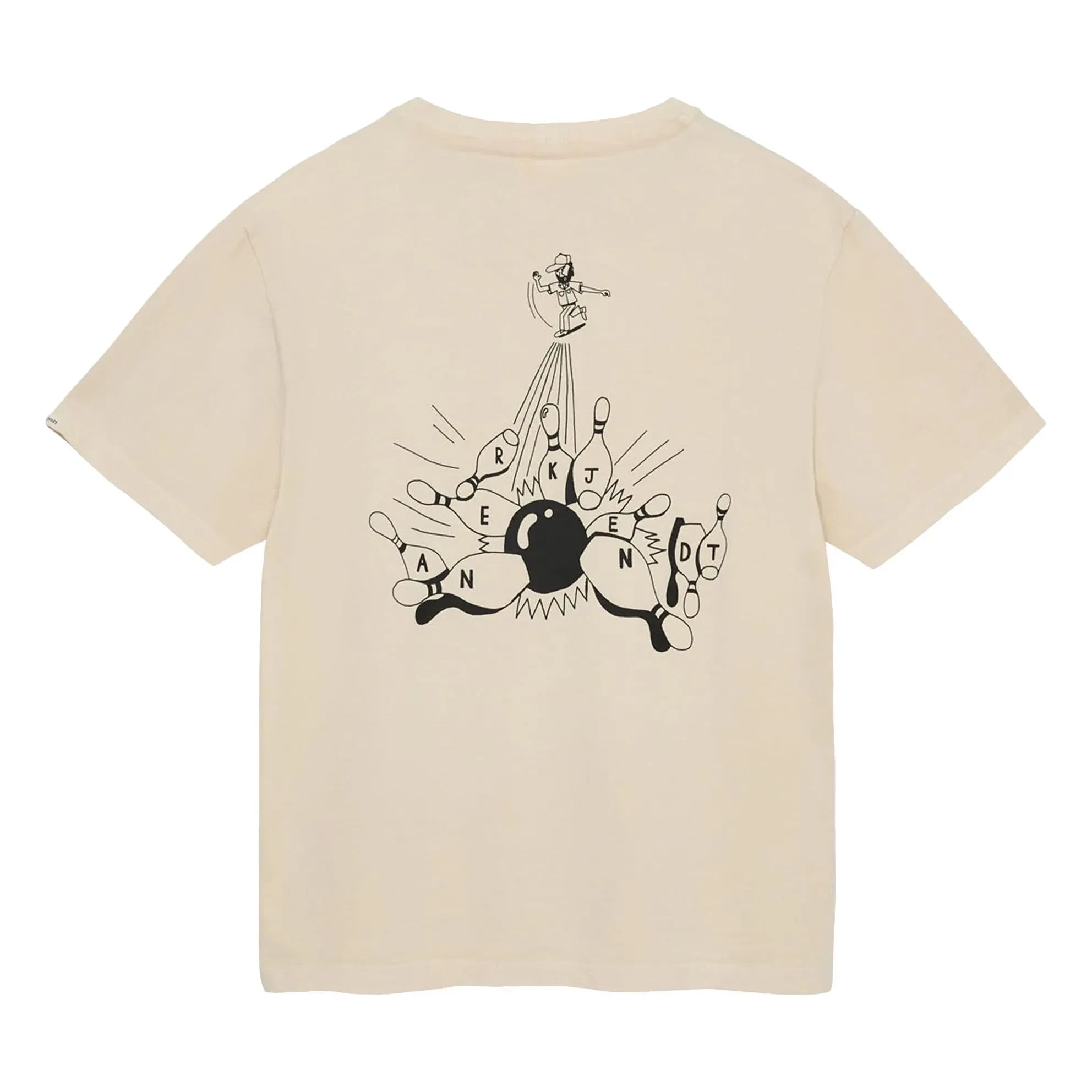 Anerkjendt - Akvillads Bowling T-Shirt | Elfenbein