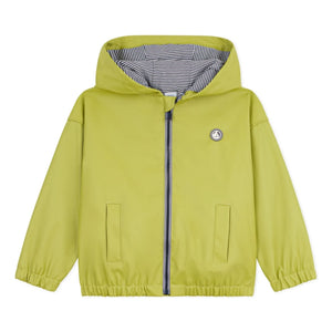 Petit Bateau - Regenmantel mit Futter aus recycelten Fasern | Gelbgrün