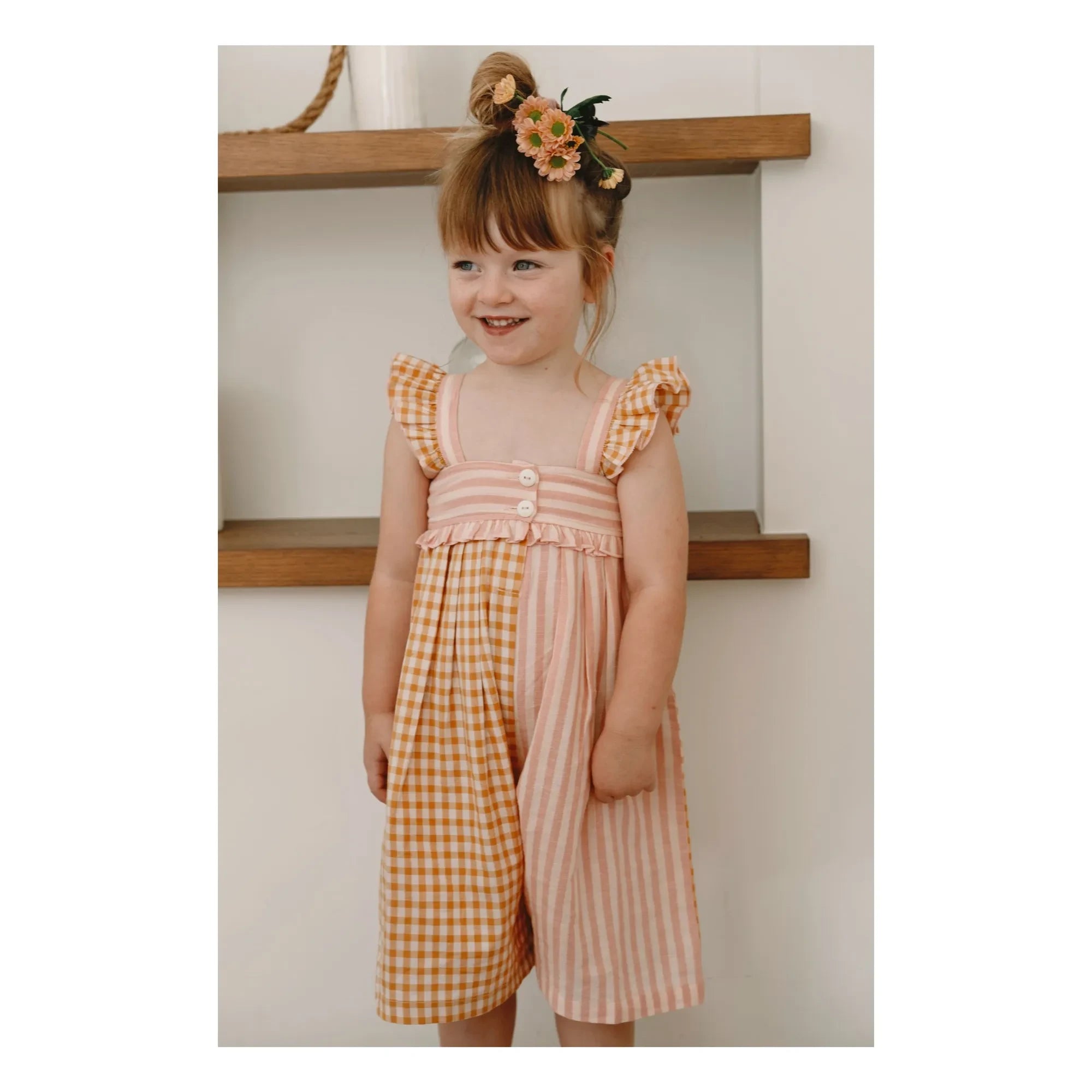 Lilinoa – Romy Patchwork-Overall | Puder