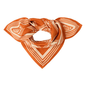 Apaches - Kleiner Manika Damier Schal | Orange