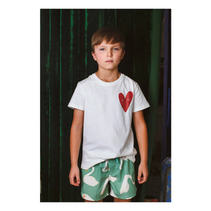 Pepita & Me - Heart T-shirt | Krem