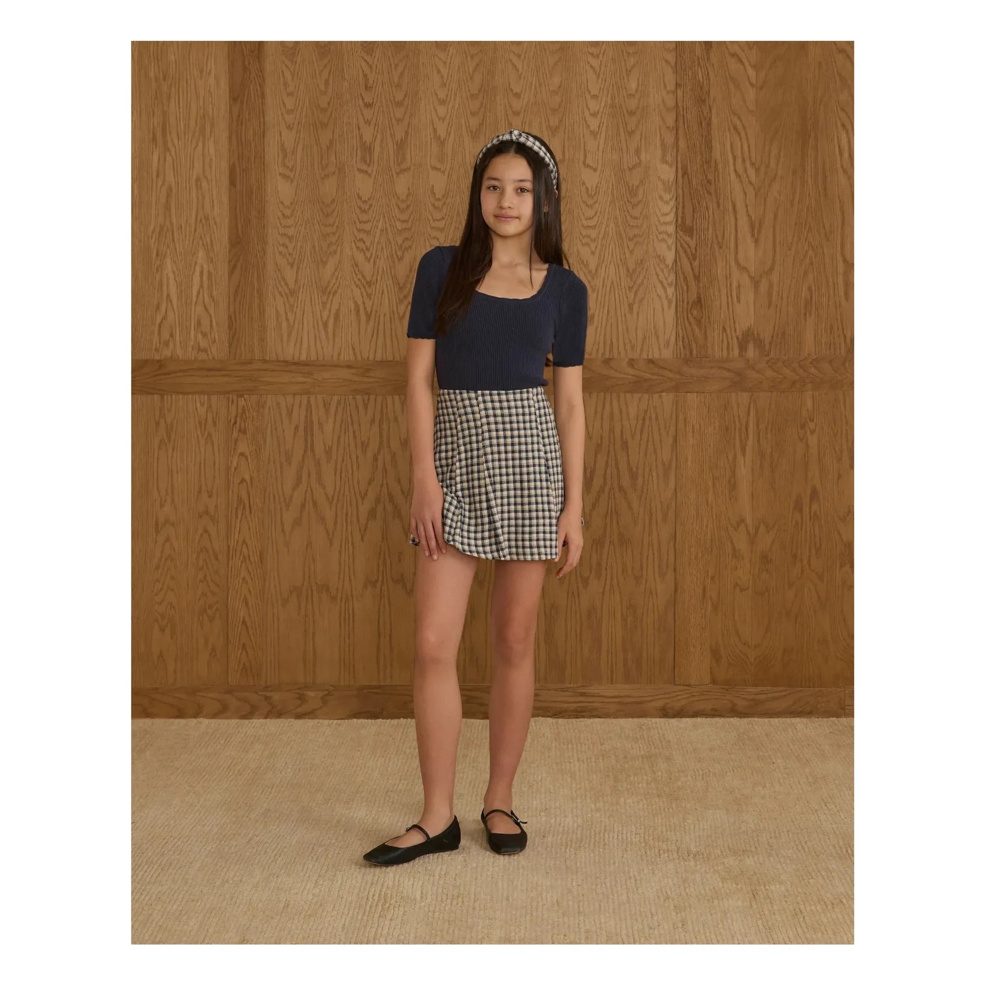 Rylee + Cru - Scallop T-Shirt | Marineblau