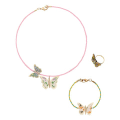 Mimi & Lula - Schmetterlings-Schmuckset | Pink