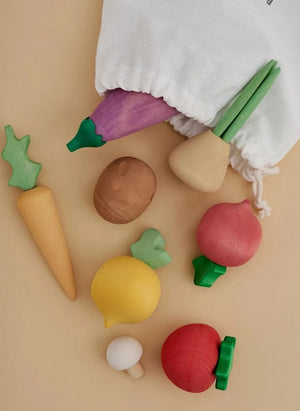Raduga Grez - Holzgemüse - 10-teiliges Set
