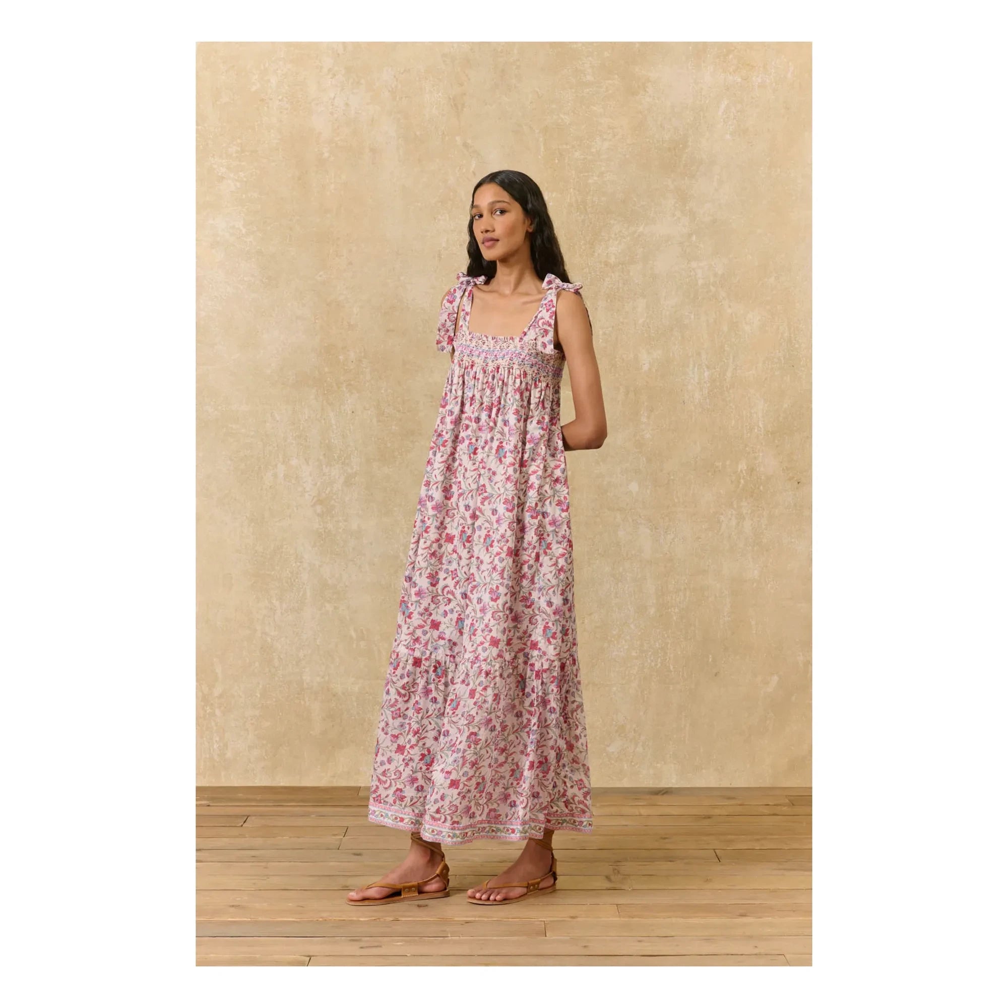 Louise Misha - Marcelette Kleid aus Bio-Baumwolle | Pink