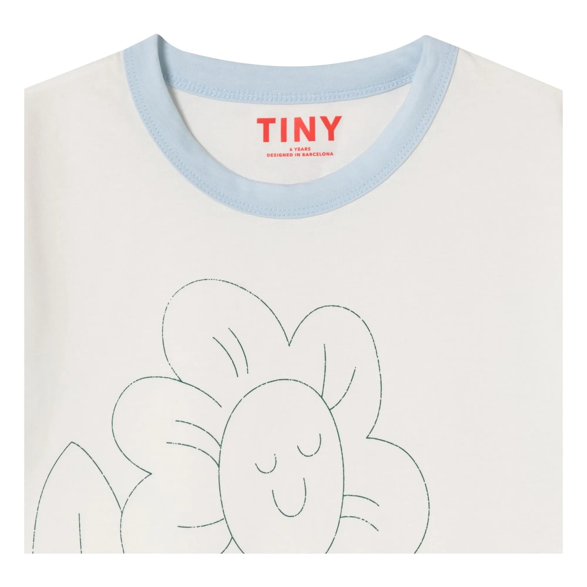 Tinycottons - Fleur Bio-Baumwoll-T-Shirt | Weiß