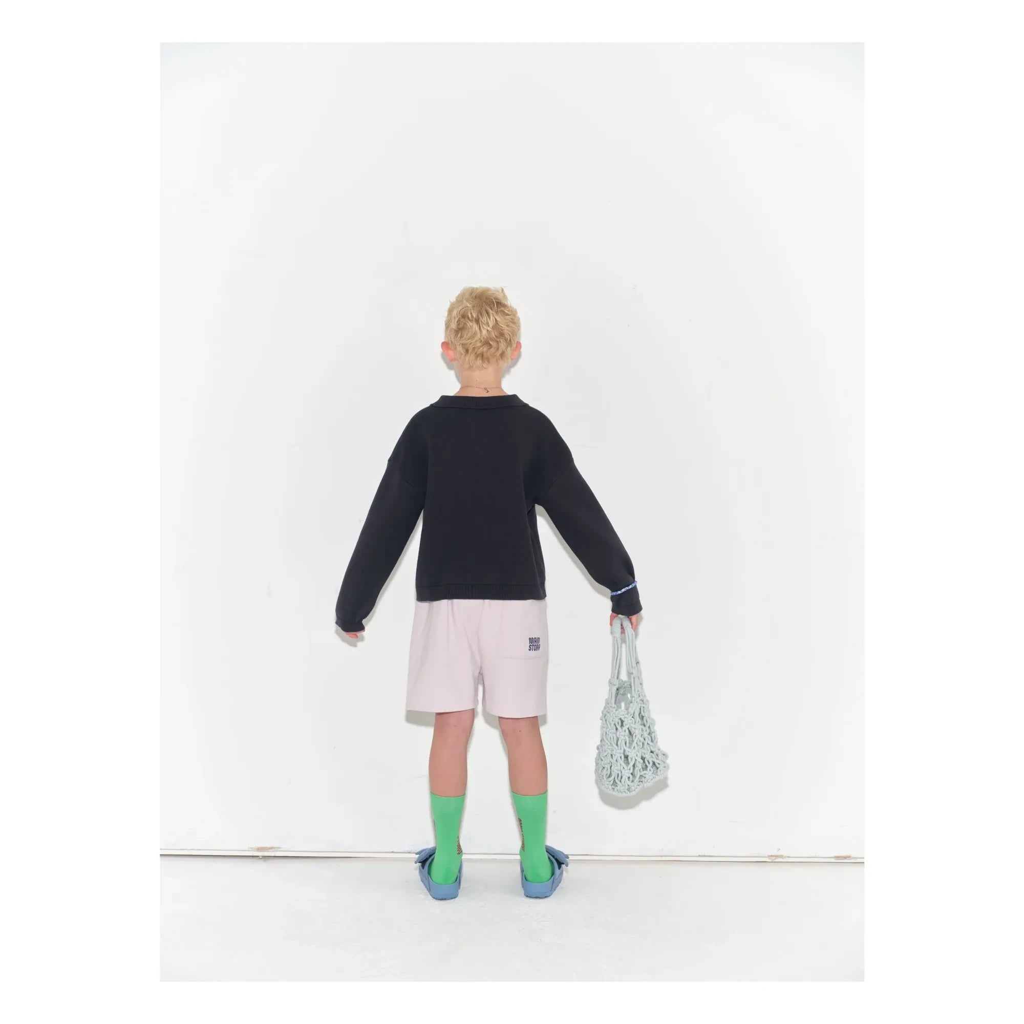 Main Story - Polopullover aus Bio-Baumwolle | Schwarz