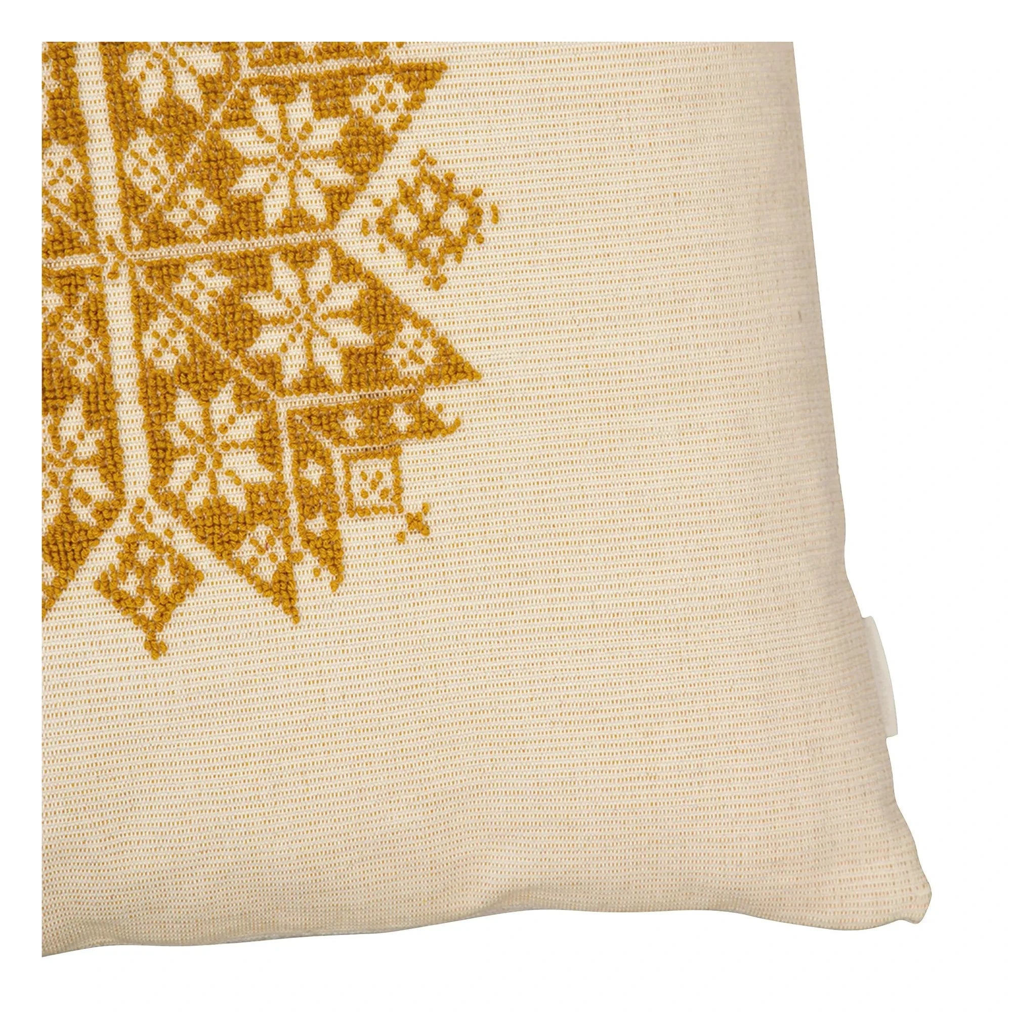 House of Capricorn - Agusta besticktes Kissen | Gelb