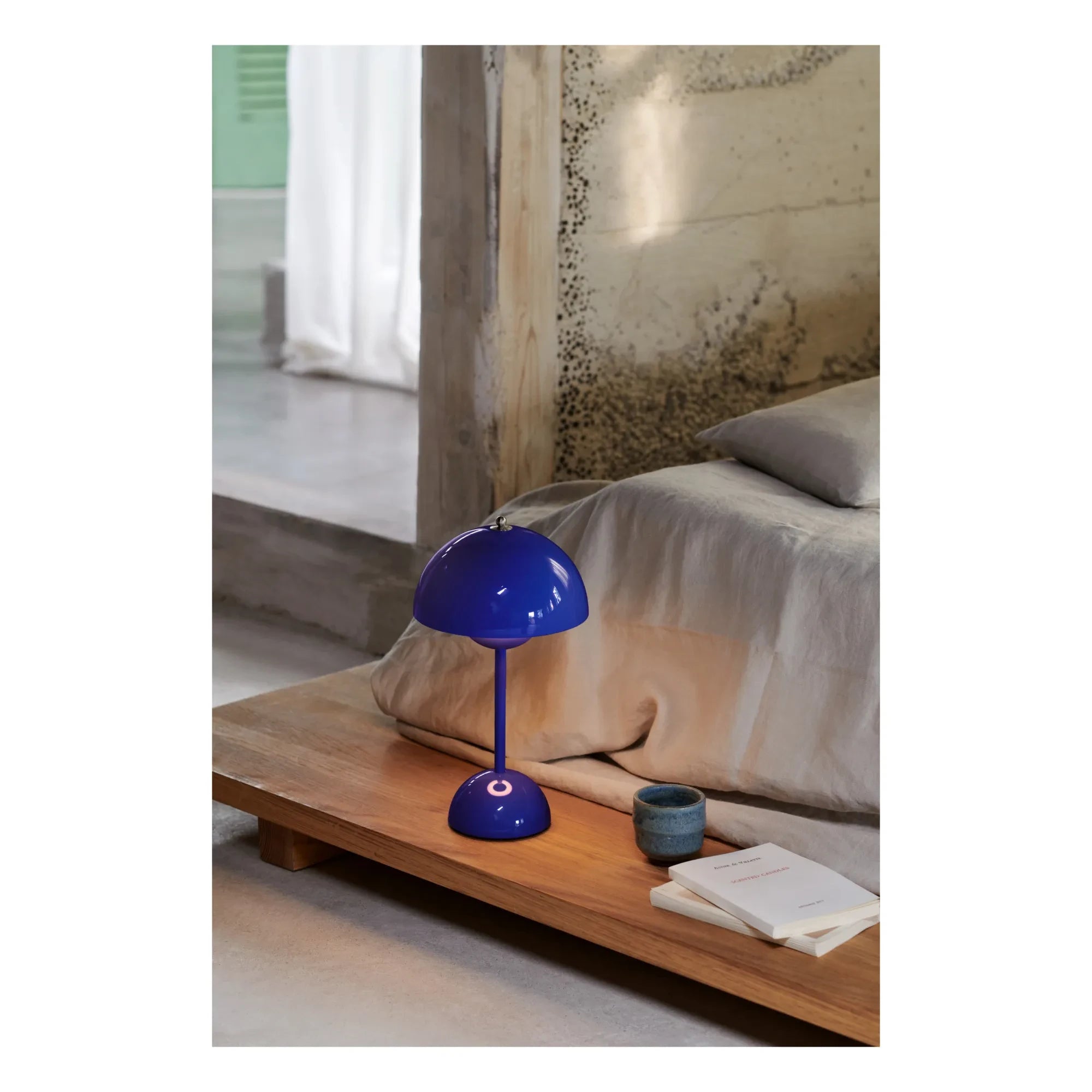 & Tradition - VP9 Flowerpot Tragbare Tischleuchte, Vernon Panton | Blau