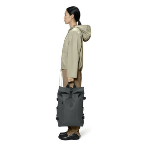 Rains - Rolltop Sırt Çantası Large | Koyu gri