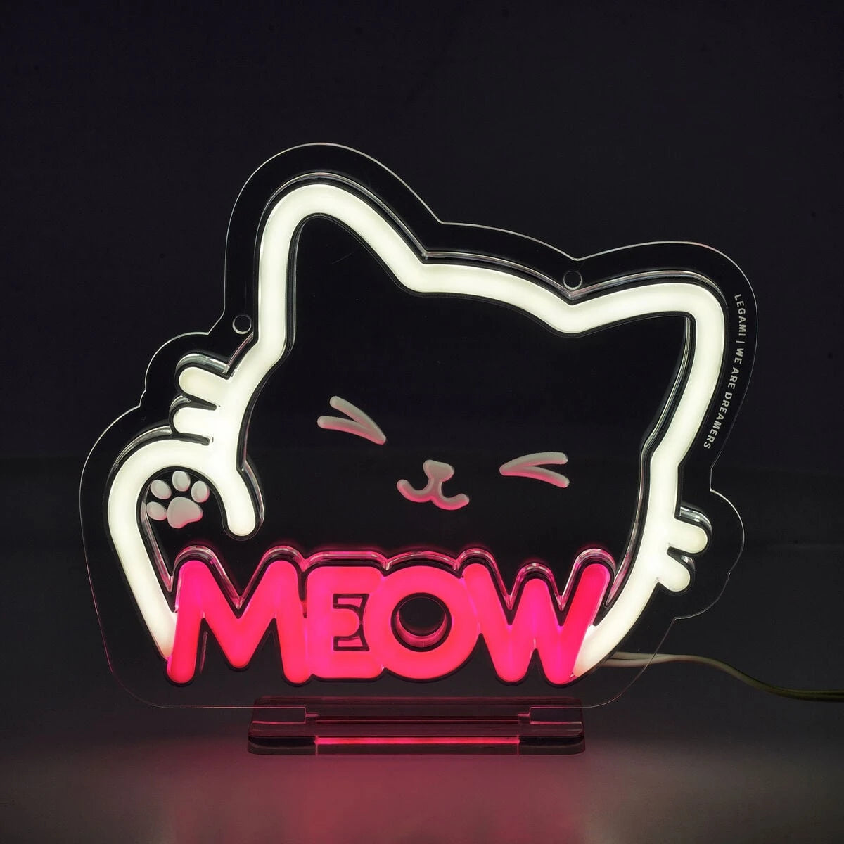 Legami - Mini Neon-Effekt LED-Schild - Es ist ein Schild Mini - Kitty
