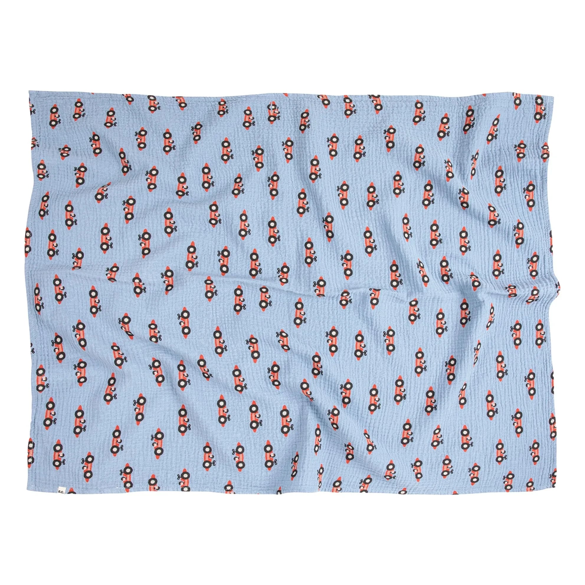 Bobo Choses - Cars | Blaues langes Pyjama- und Strampelanzug-Set