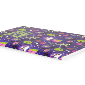 Legami - A5 Lined Defter ile Illustrated Hard Kılıf - Uzay