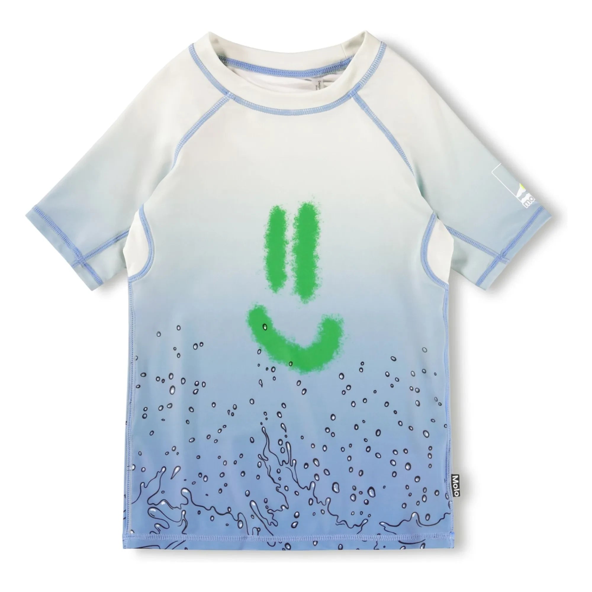Molo - Neptune Splash UV-Schutz Shirt aus recycelten Fasern | Hellblau