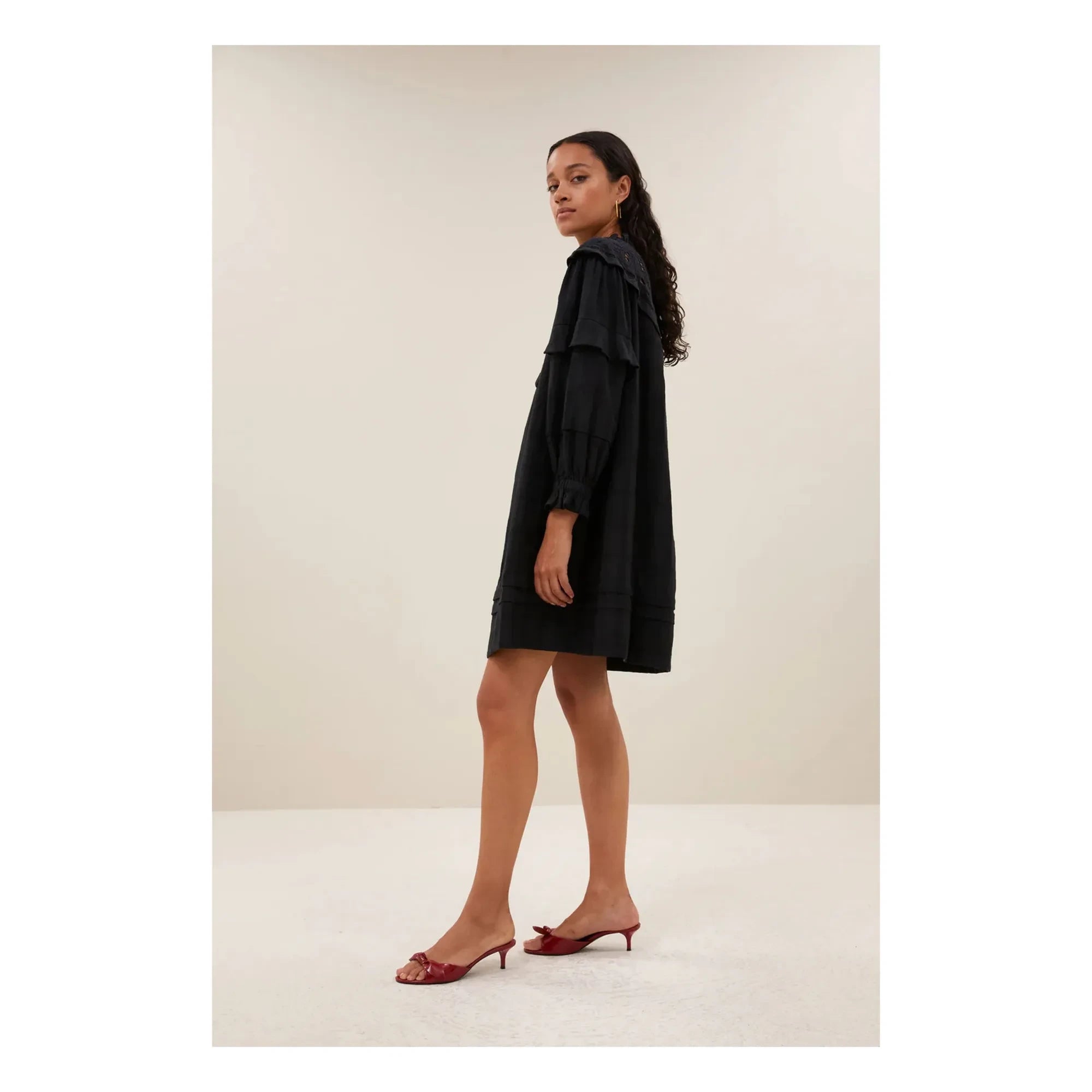 By Bar – Bowie Leinenkleid | Schwarz
