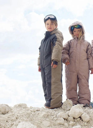 Wheat - Melte Skioveralls aus recycelten Fasern | Grau