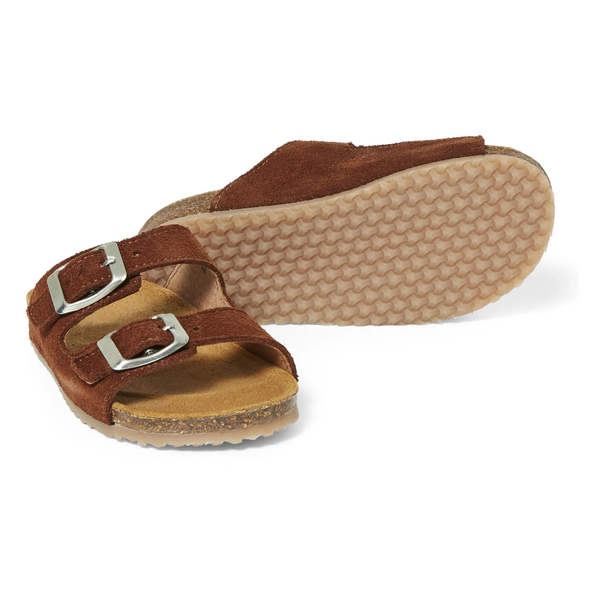 Pèpè - Two Con Me - Sandalen mit Doppelschnalle | Braun