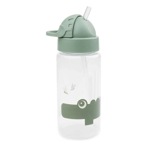 Done by Deer - Trinkflasche Croco - 350 ml | Salbeigrün