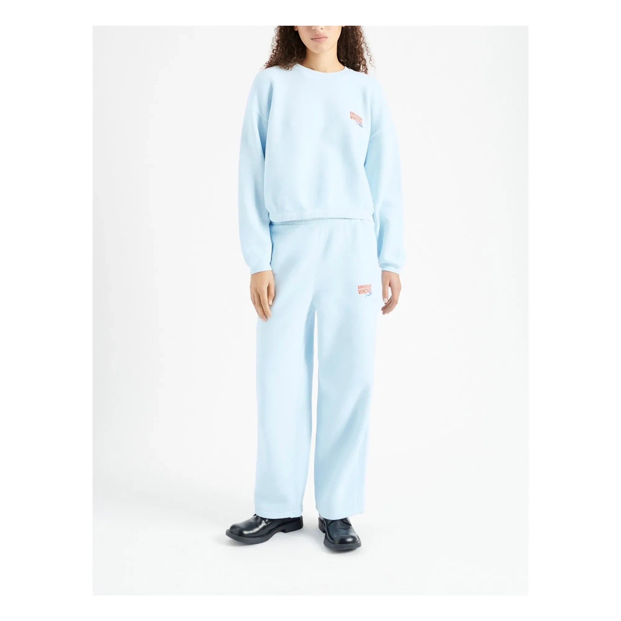 American Vintage - Zusammenarbeit mit Smallable - Izubird Sweatshirt | Hellblau