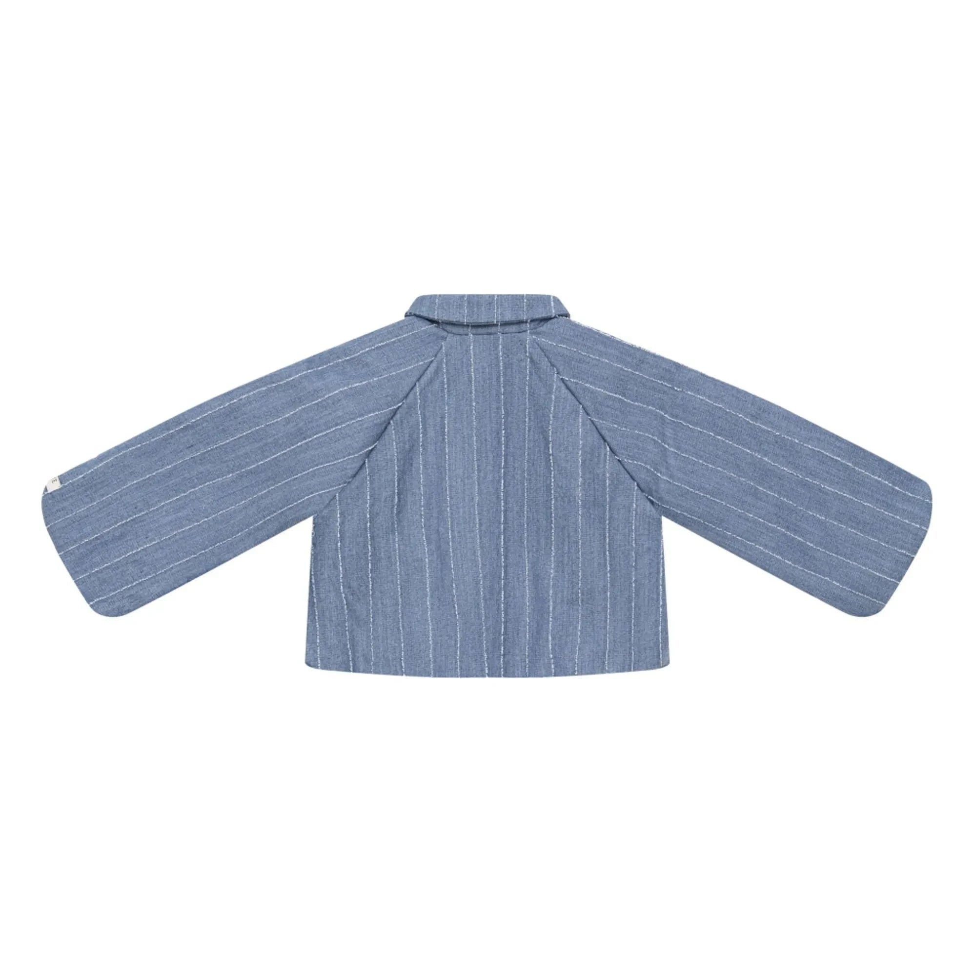 Donsje - Cyran gestreifte Jacke | Denimblau