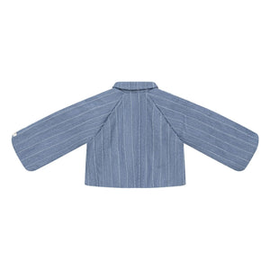 Donsje - Cyran gestreifte Jacke | Denimblau