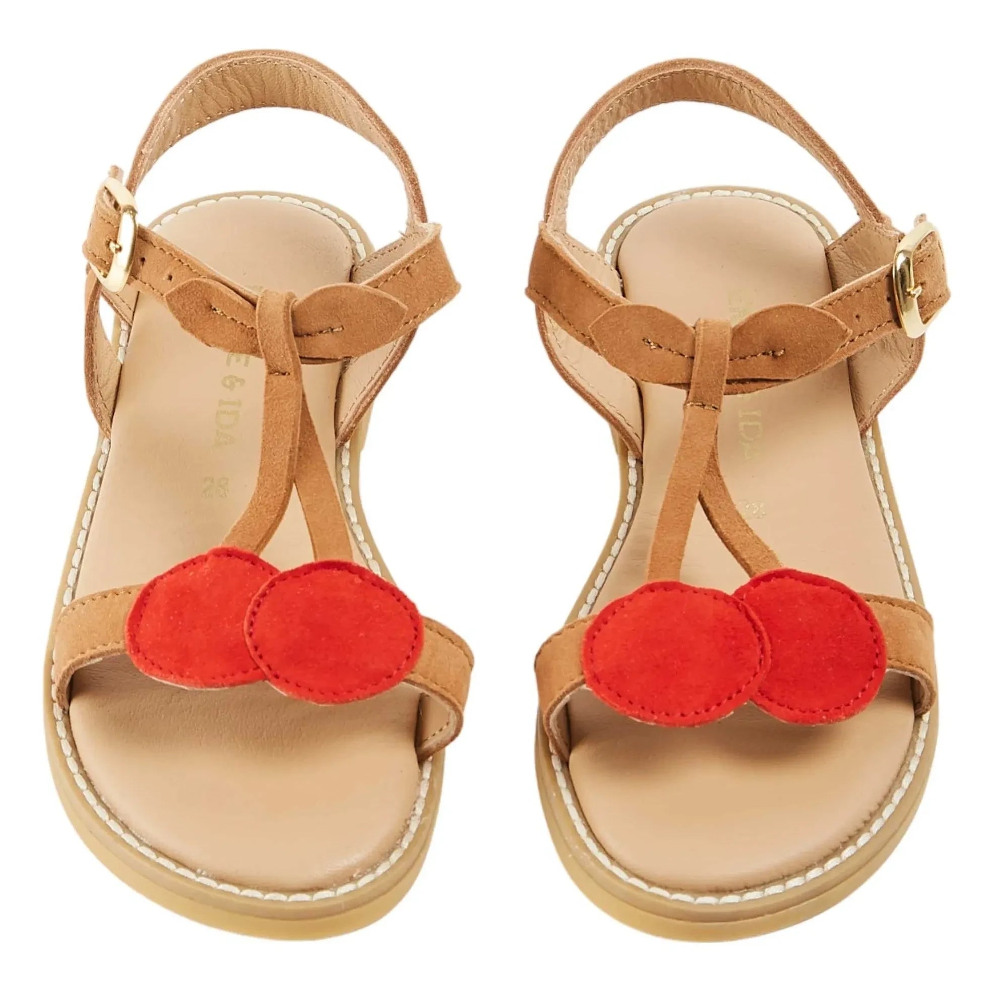 Emile et Ida - Cerises Ledersandalen | Rot