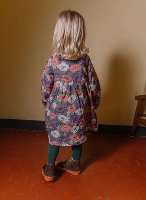 Studio Bohème - Vermont Blumenmusterkleid, Bio-Baumwolle | Lila