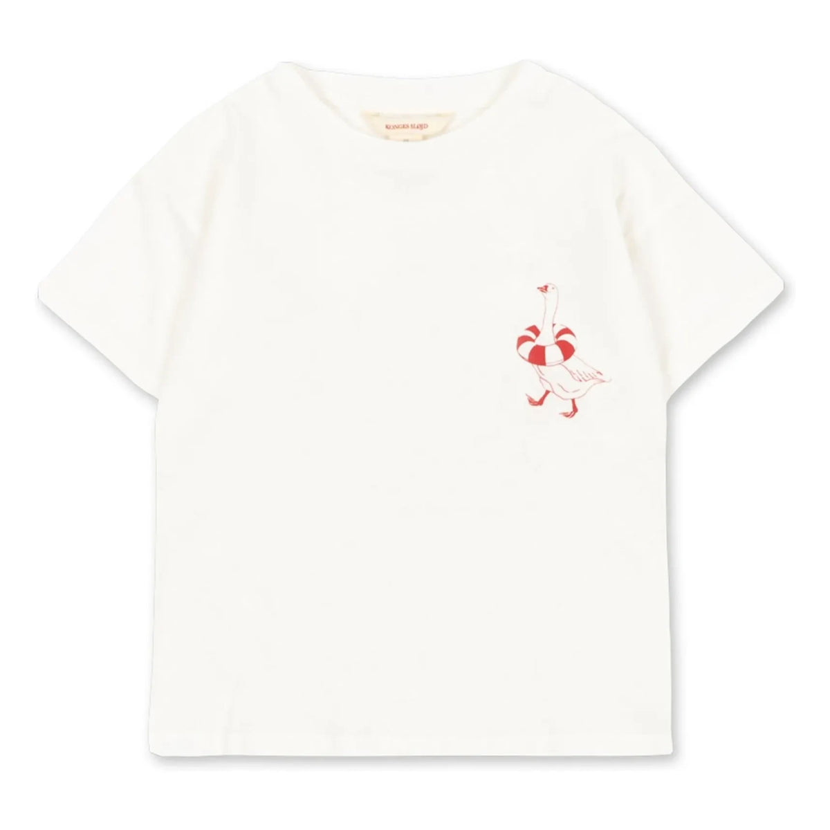 Konges Sløjd - Era Duck T-Shirt aus Bio-Baumwolle | Weiß