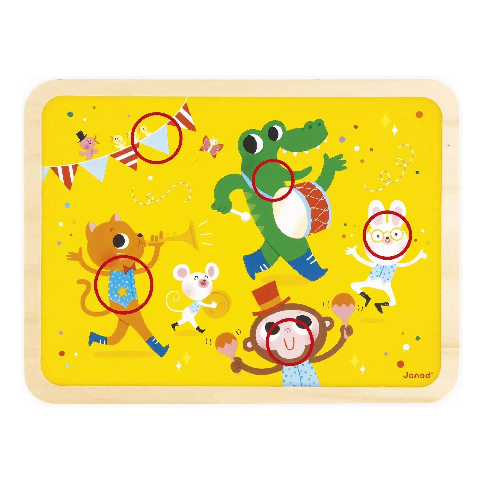 Janod - Puzzle "C'est la fête" - 24 Teile