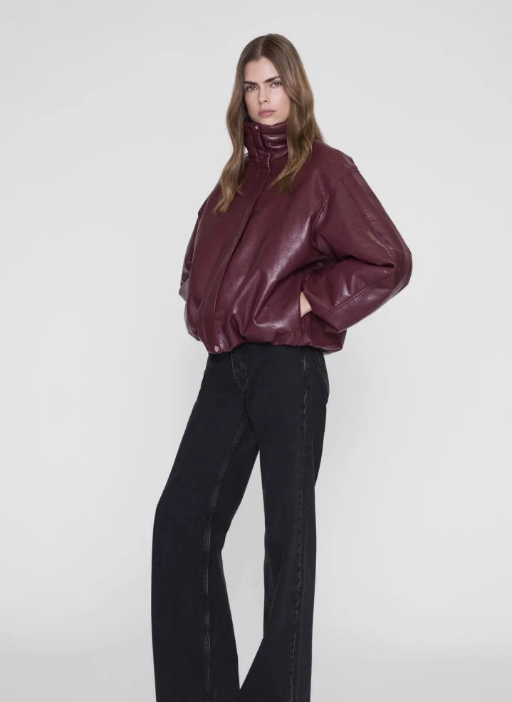 Anine Bing - Cyrus Lederjacke | Bordeaux