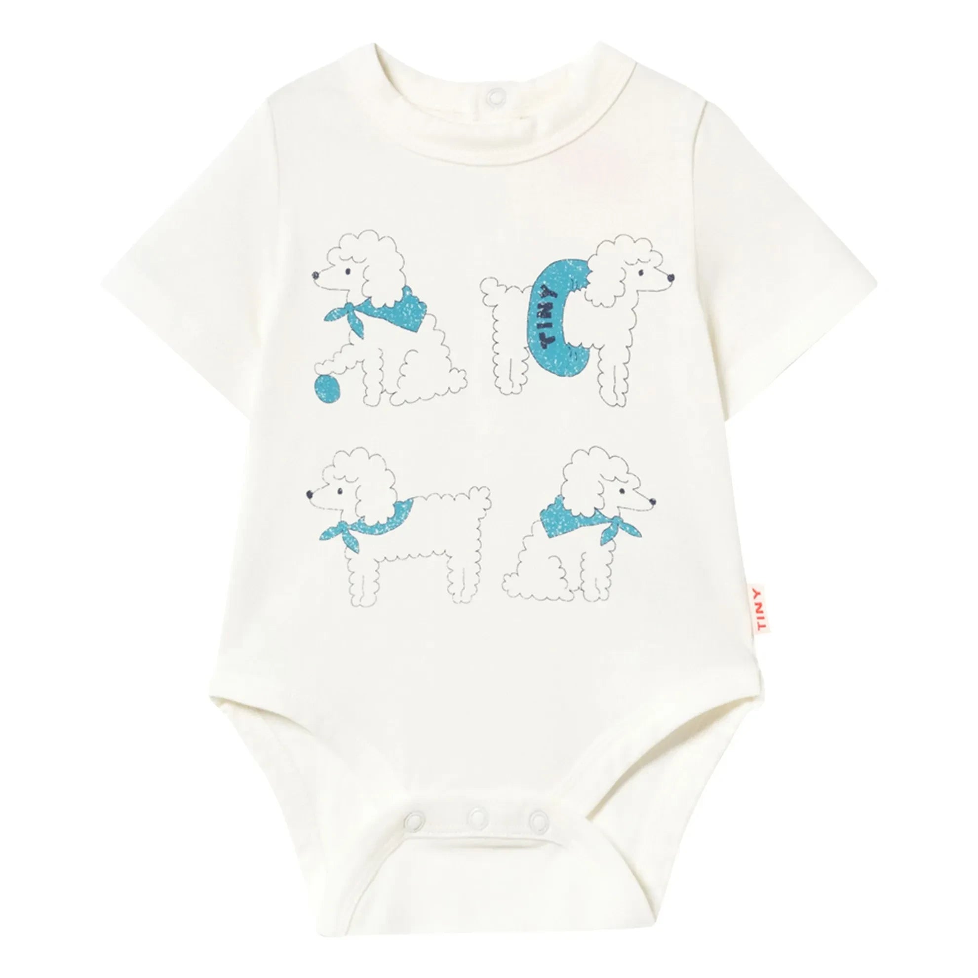 Tinycottons - Poodle Body Bio-Baumwolle | Weiß