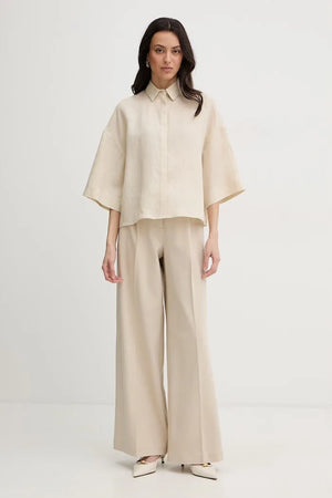 MM by Max Mara Kadın Keten Gömlek RITO