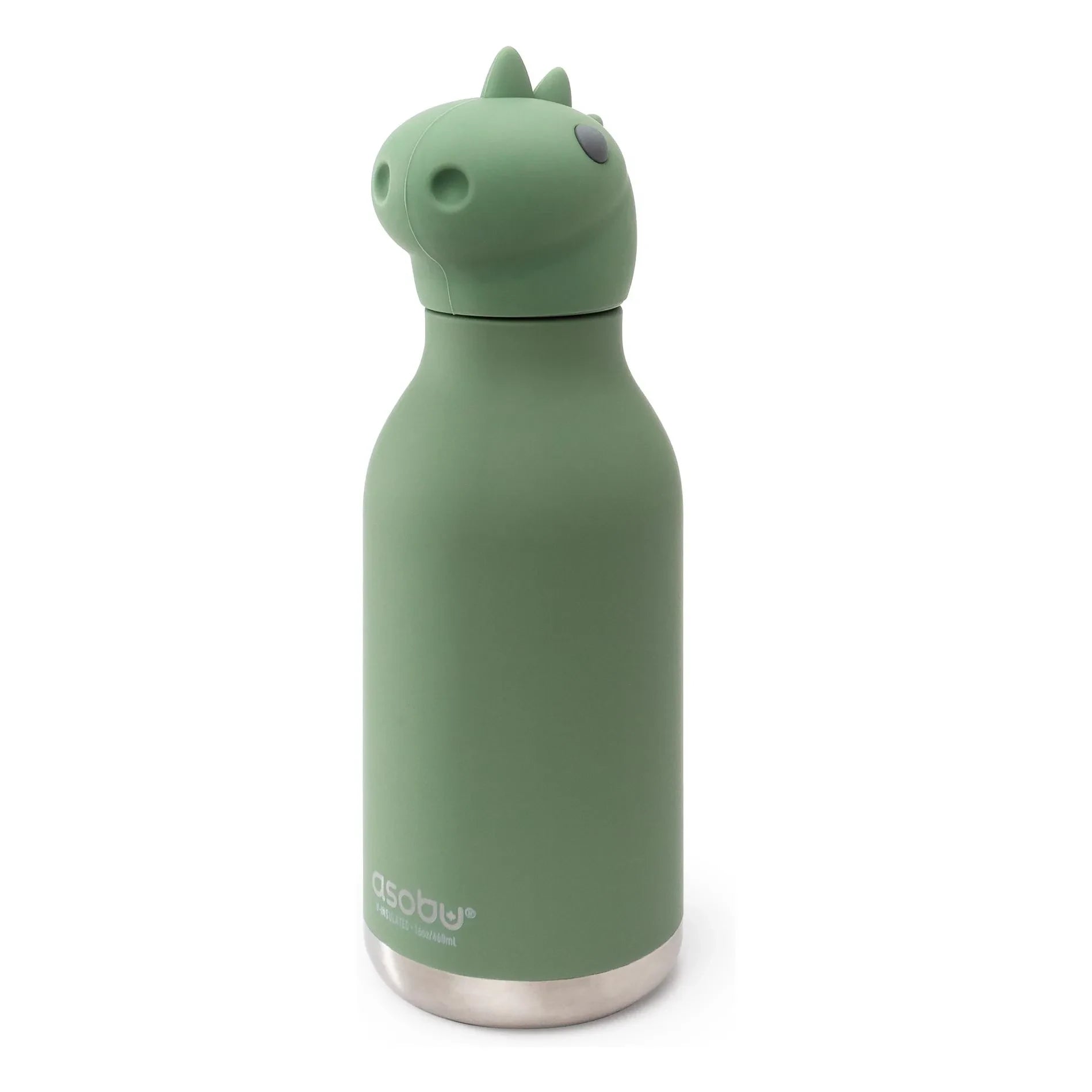 Asobu - Dinosaur-Edelstahl-Wasserflasche | Grün