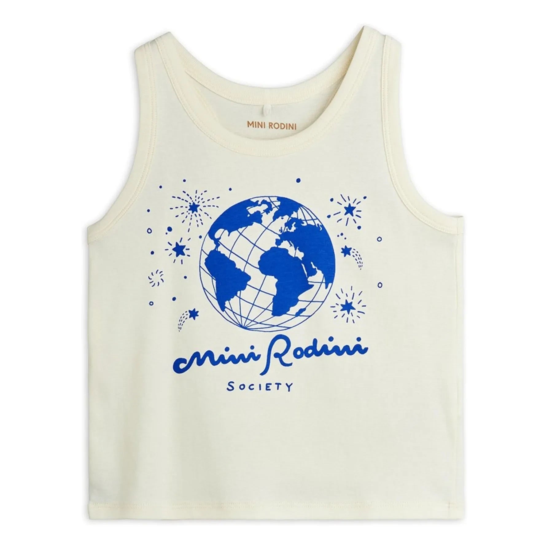 Mini Rodini - Society Tanktop GOTS zertifizierte Bio-Baumwolle | Naturweiß