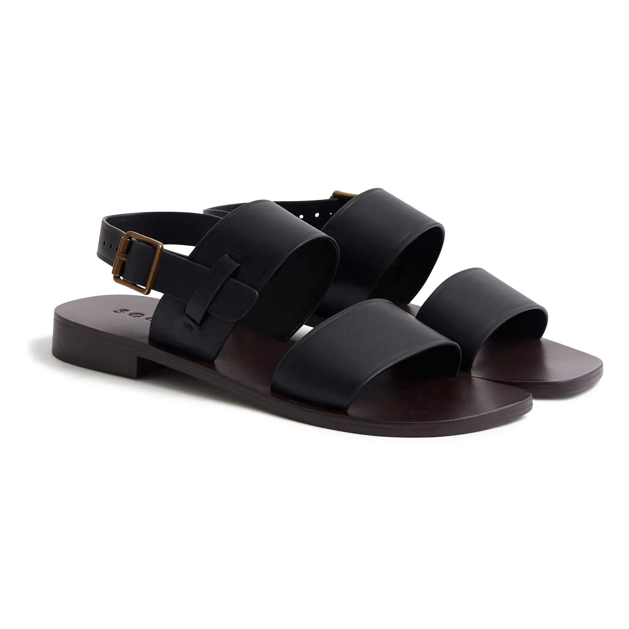 Soeur – Douglas Ledersandalen | Schwarz