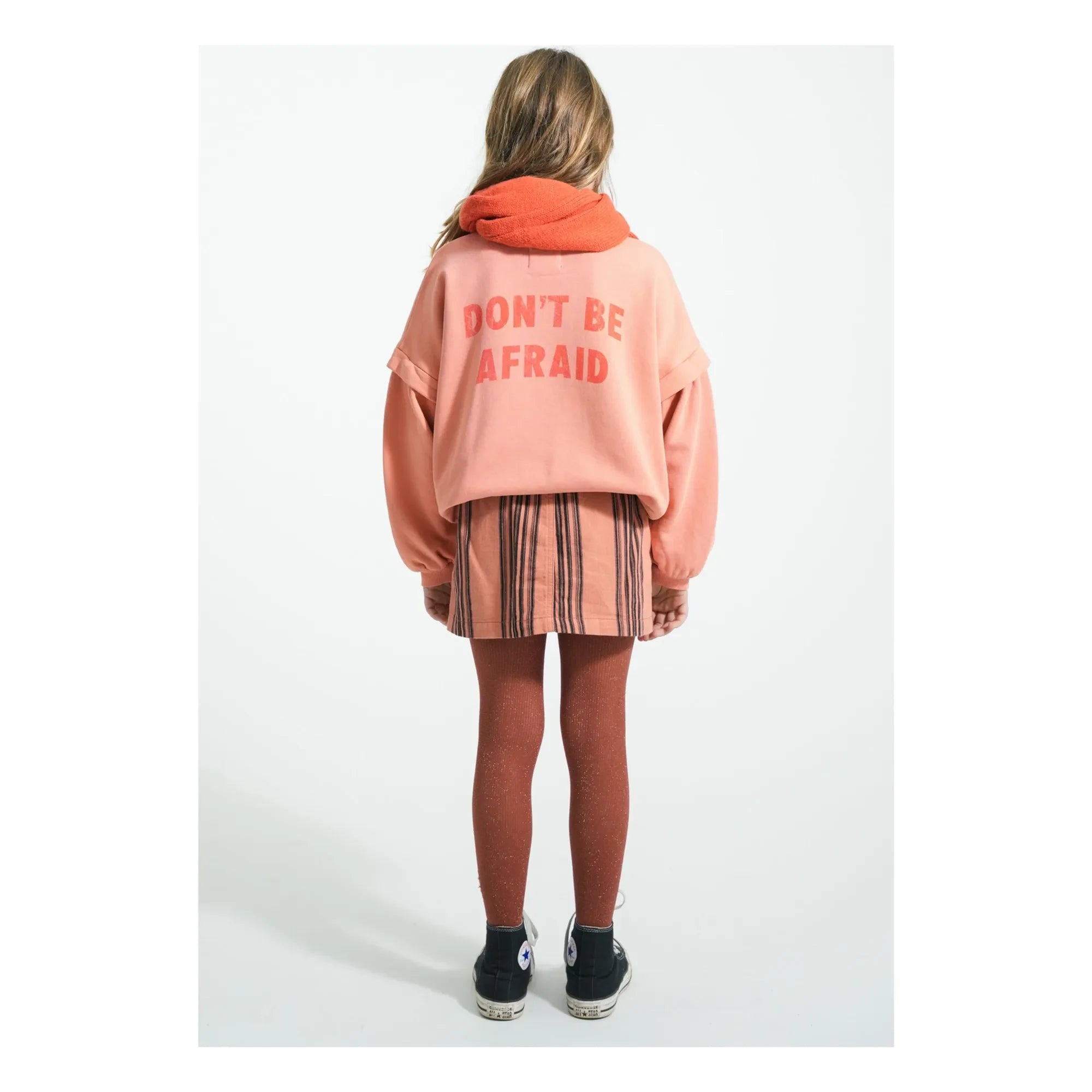 Piupiuchick - Hey Jude Rüschen-Sweatshirt aus Bio-Baumwolle | Koralle