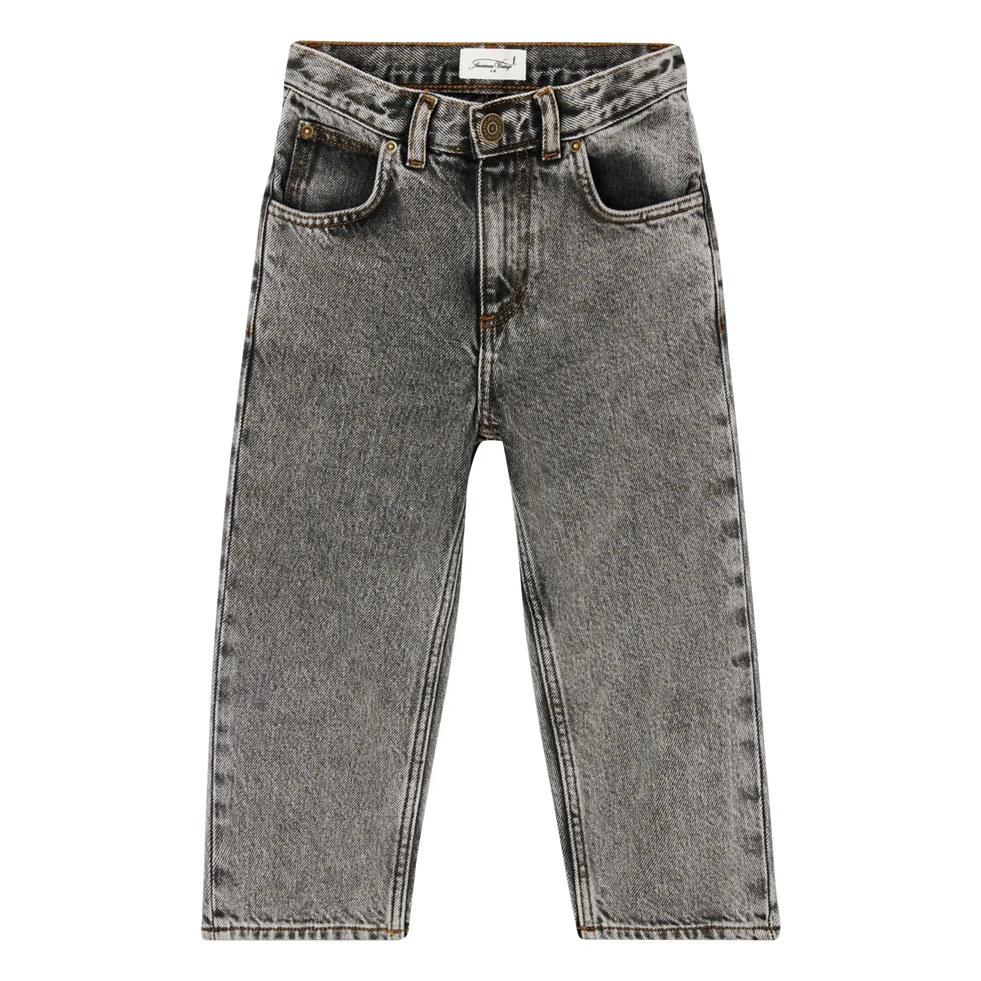 American Vintage - Jean Droit Yopday | Dunkelgrauer Denim