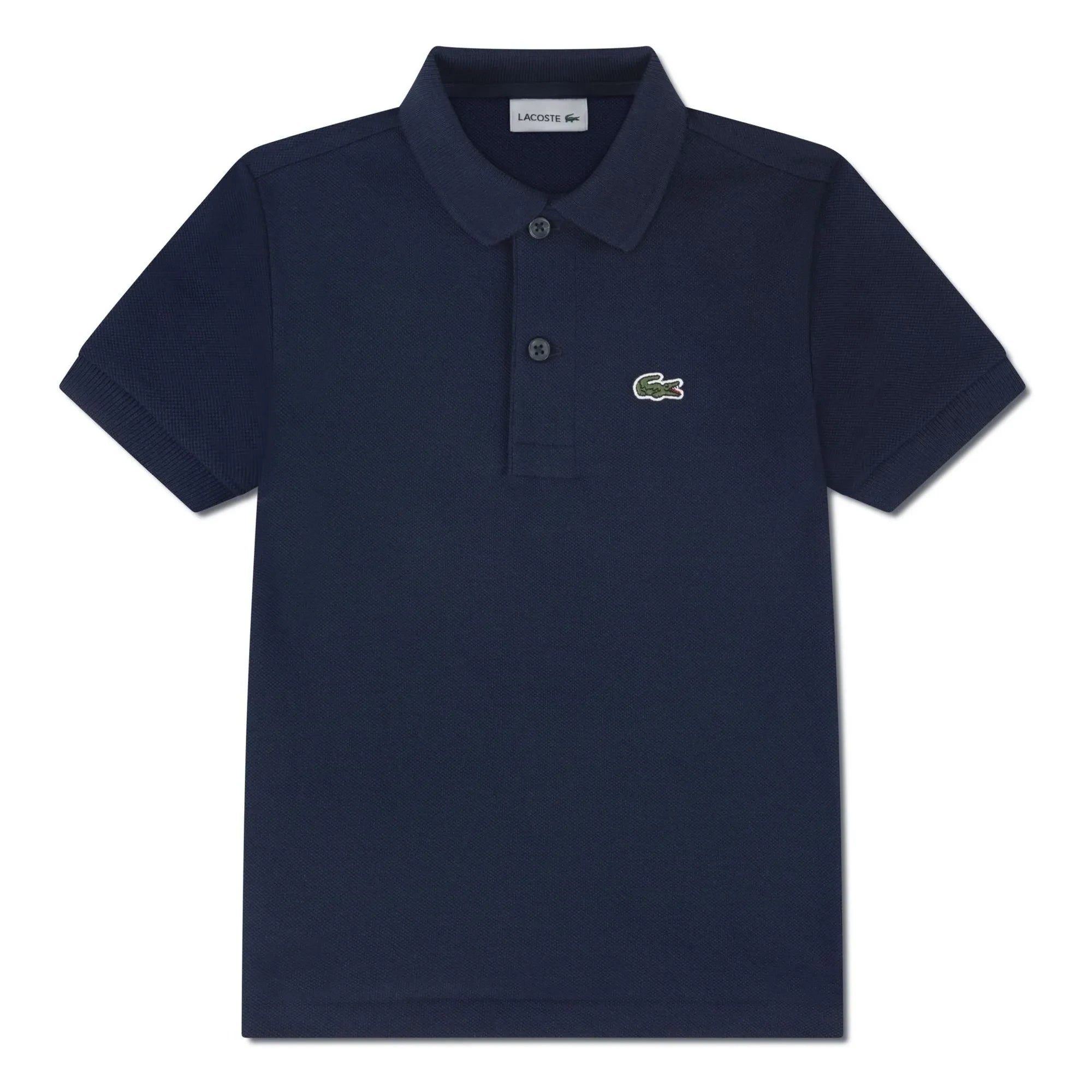 Lacoste - Marineblaues Polo mit Logo
