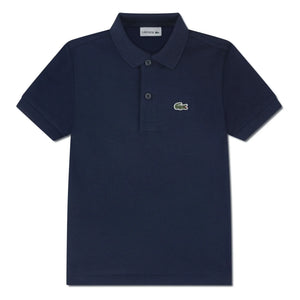 Lacoste - Marineblaues Polo mit Logo