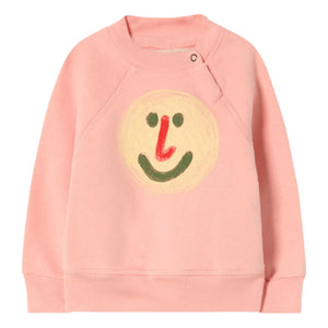 The Animals Observatory - Baby Shark Yüz Baskılı Sweatshirt | Pembe