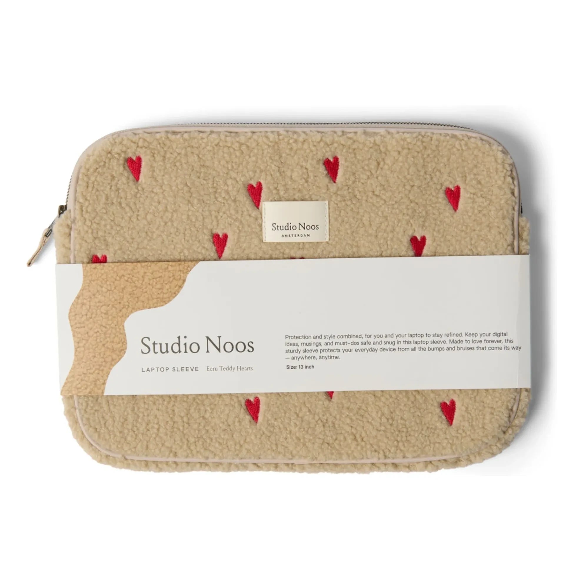 Studio Noos - Herz-Laptoptasche | Ecru