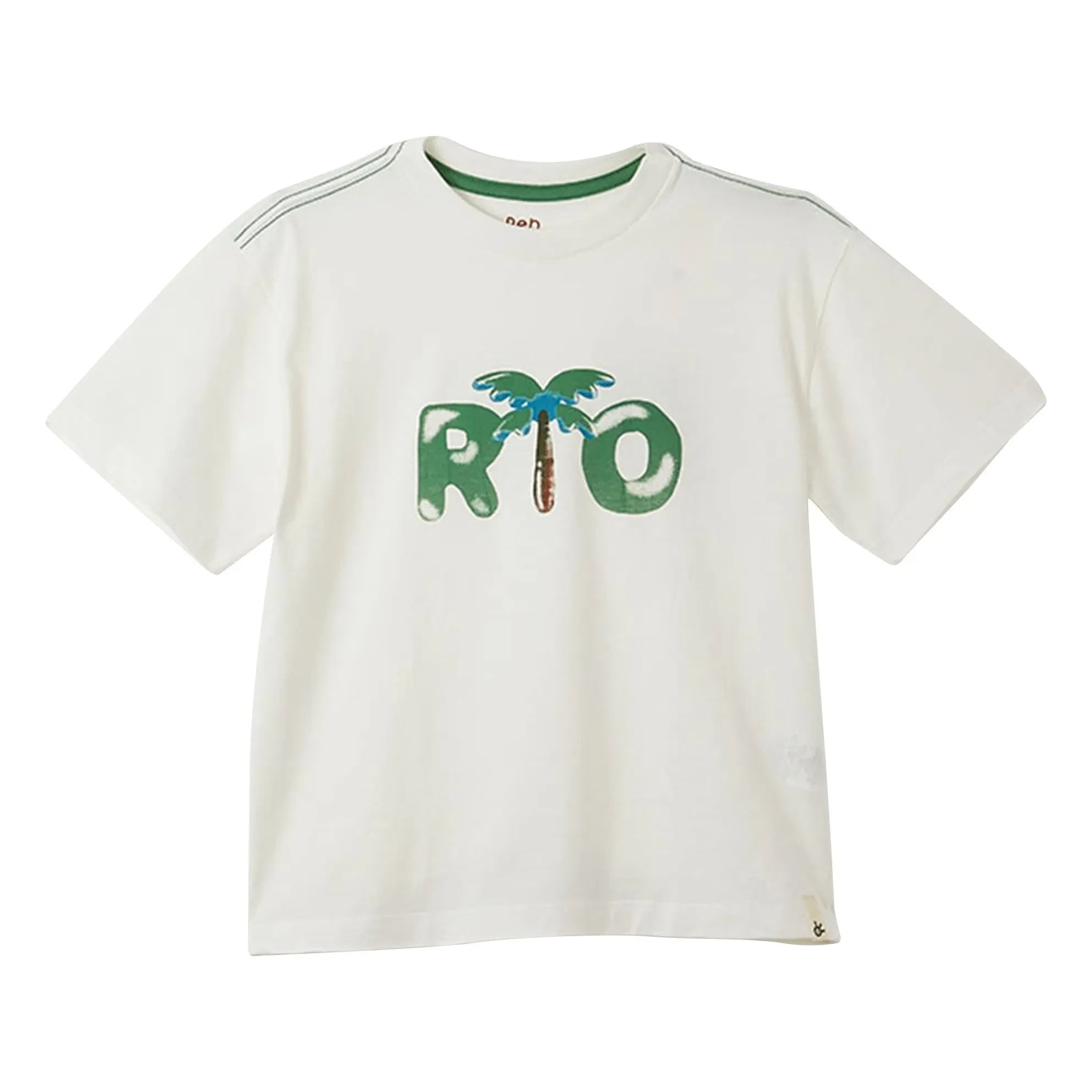 Fabula - Rio Palmen T-Shirt | Weiß