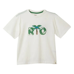 Fabula - Rio Palmen T-Shirt | Weiß