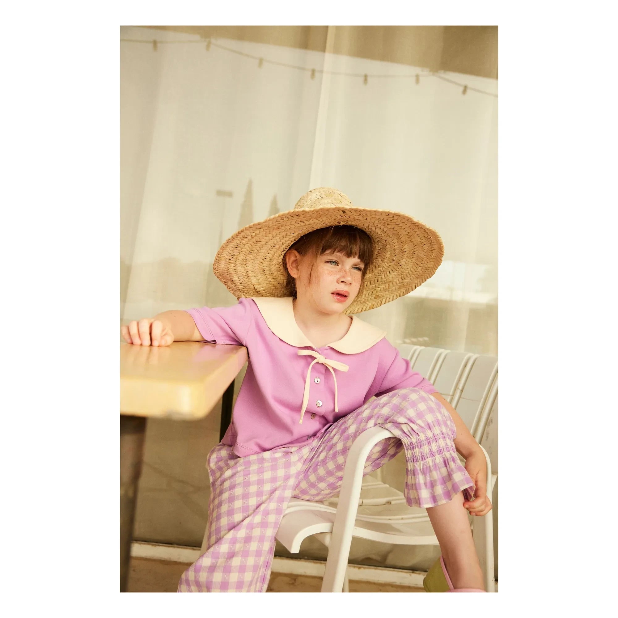 Hello Simone - Matelot Bluse aus Bio-Baumwolle | Lavendel