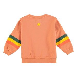 Piupiuchick - Etoile Sweatshirt aus Bio-Baumwolle | Koralle