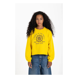 Finger in der Nase – BAY Sweatshirt aus Bio-Baumwolle | Gelb